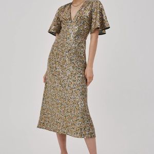 C/MEO Collective Brilliance Ombre Sequin Midi Dress